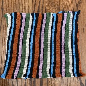 Striped tube top one size super comfy